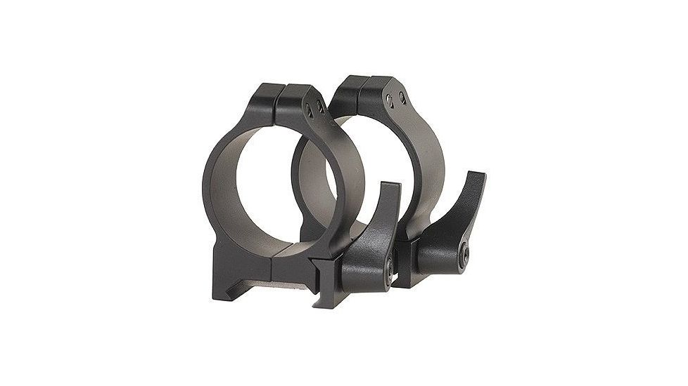 Warne Maxima Steel Rings, 30mm, Weaver/Picatinny, QD, High - Matte 215LM