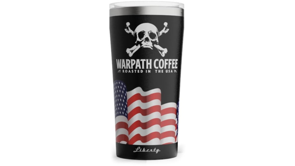 Warpath Coffee Freedom Tumbler, Black, 20 ounce, 122, 122