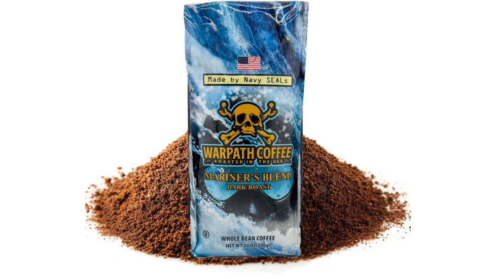 Warpath Coffee Mariner's Blend Ground Coffee, Dark Roast, 2lb, 106