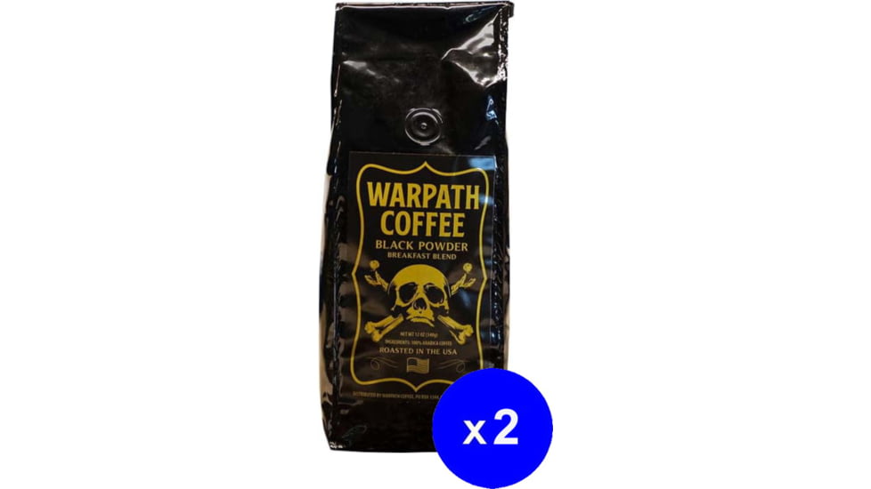 Warpath Coffee Medium Roast Breakfast Blend 2-pack, Whole Bean, BB-Whole Bean