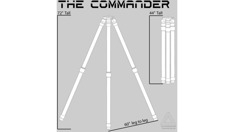 Warrior Tripods The Commander Tripod, Aluminum, WT-C
