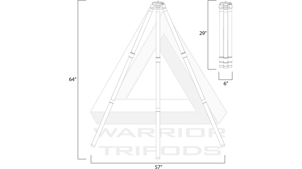 Warrior Tripods The Warrior Tripod, Aluminum, WT-1