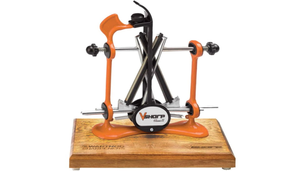 Warthog Sharpeners V-Sharp Classic II Elite Knife Sharpener, Orange, EC2OR