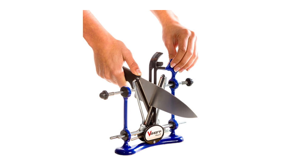 Warthog Sharpeners V-Sharp Classic II Knife Sharpener, Blue, C2BL