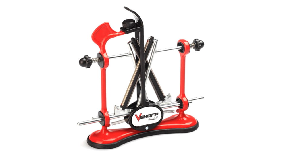 Warthog Sharpeners V-Sharp Classic II Knife Sharpener, Red, C2RD