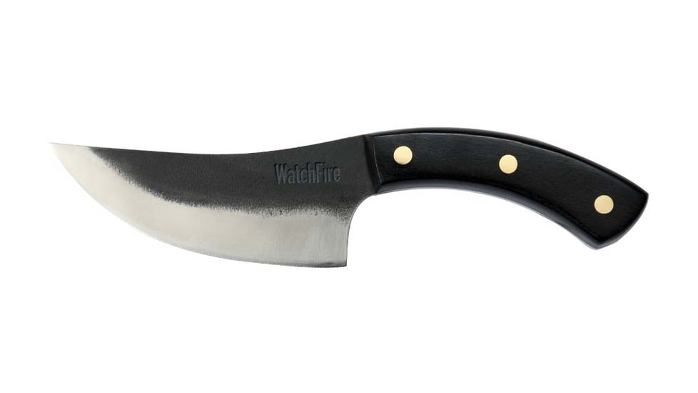 WatchFire Bosna Butcher Knife, 4.75 in 7Cr17MoV Stainless Steel Blade, Black Pakkawood Handle, 1006375