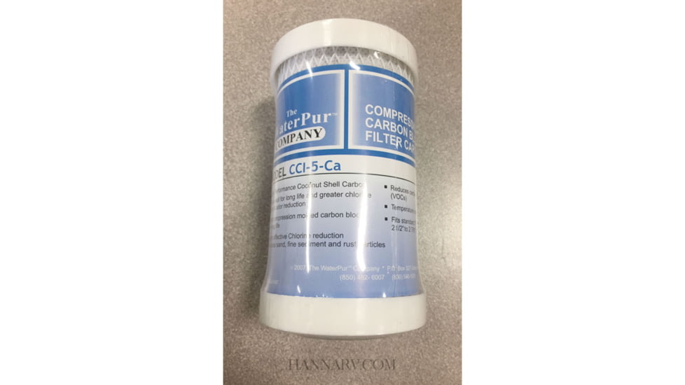 WaterPur Replacement Filter For 5in Canister, CCI-5-CA