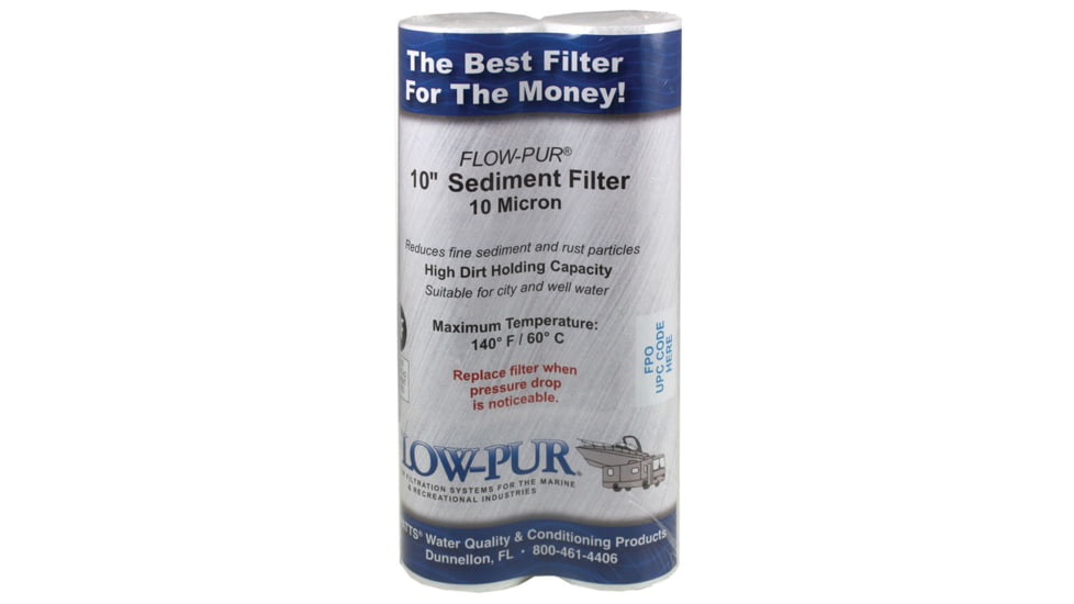 Watts Flowmatic 10in Sediment Filter, Pack Of 2, F560021