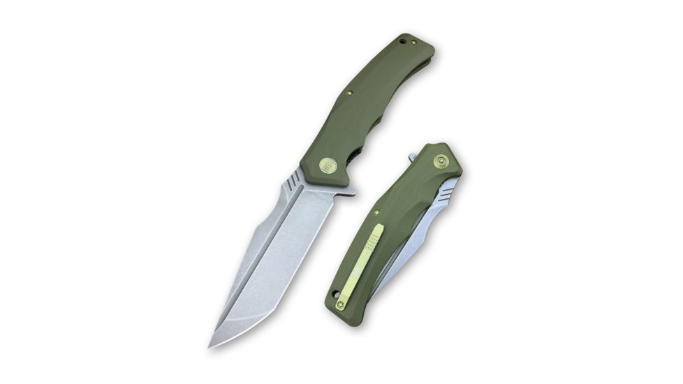 We Knife Co Ltd 709 3.9in Tanto Folding Blade w/Green G10 Handle 4015655
