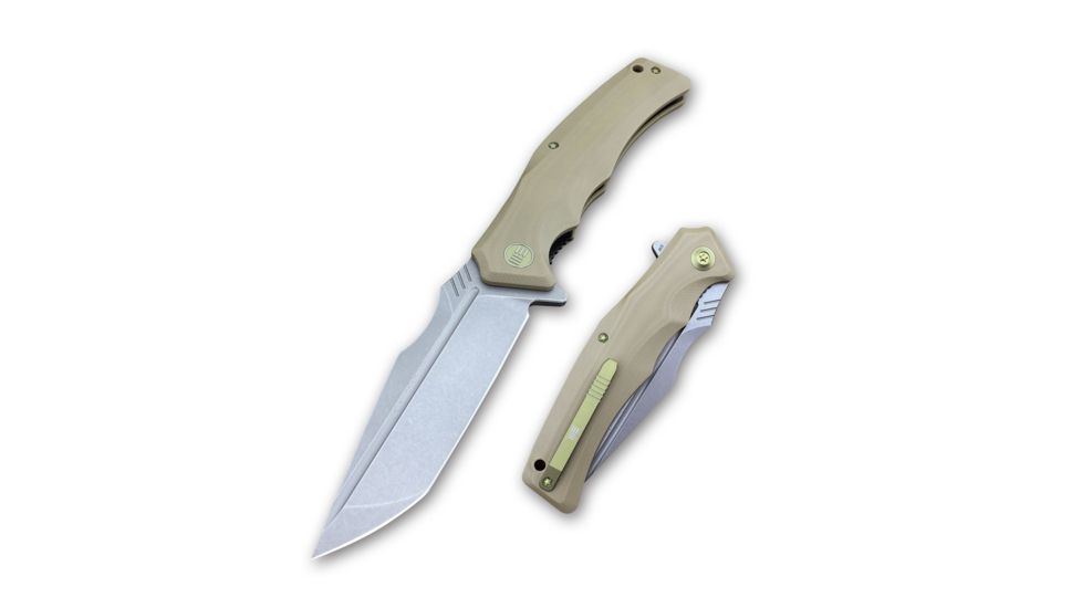 We Knife Co Ltd 709 3.9in Tanto Folding Blade w/Tan G10 Handle 4015656