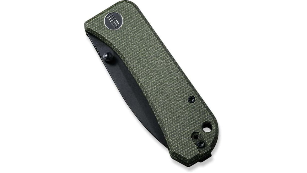 We Knife Co Ltd Banter Folding Knife, 2.9in, Carbon Steel, Green Micarta Handle, 2004J