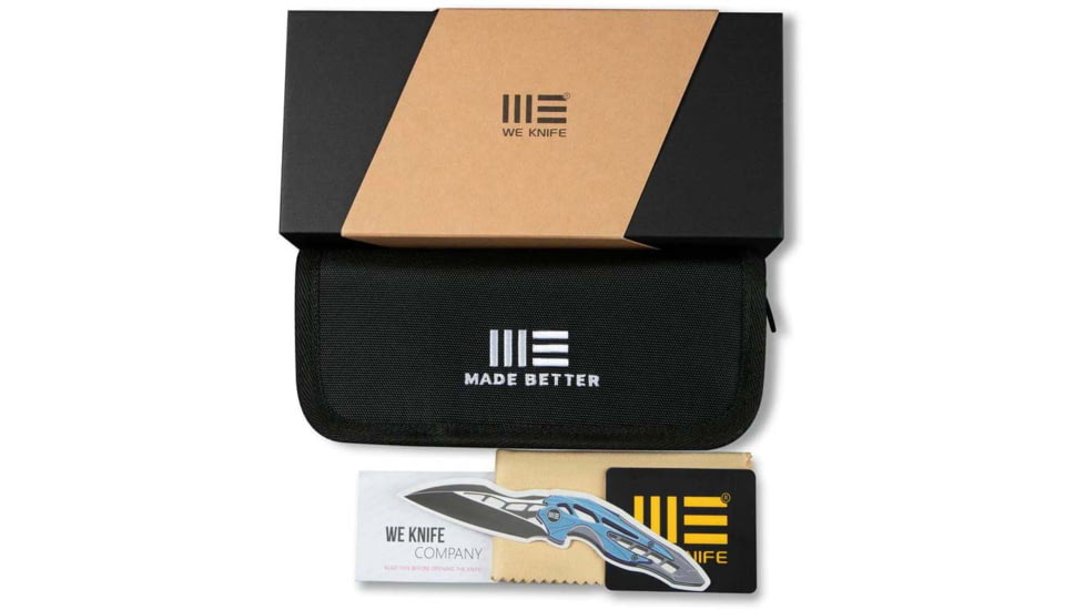 We Knife Co Ltd Banter Folding Knife, 2.9in, Carbon Steel, Green Micarta Handle, 2004J