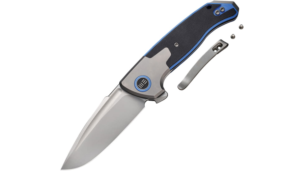 We Knife Co Ltd Press Check Framelock Blue WE20078B2