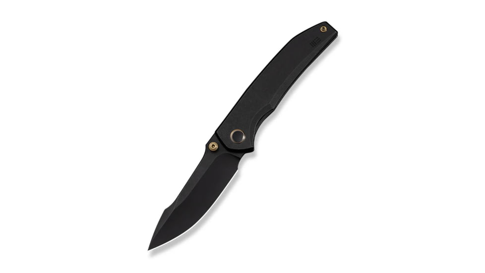 Ryson Thumb Stud Knife Black Titanium Handle (3.33&quot; Black Stonewashed Bohler M390 Blade)