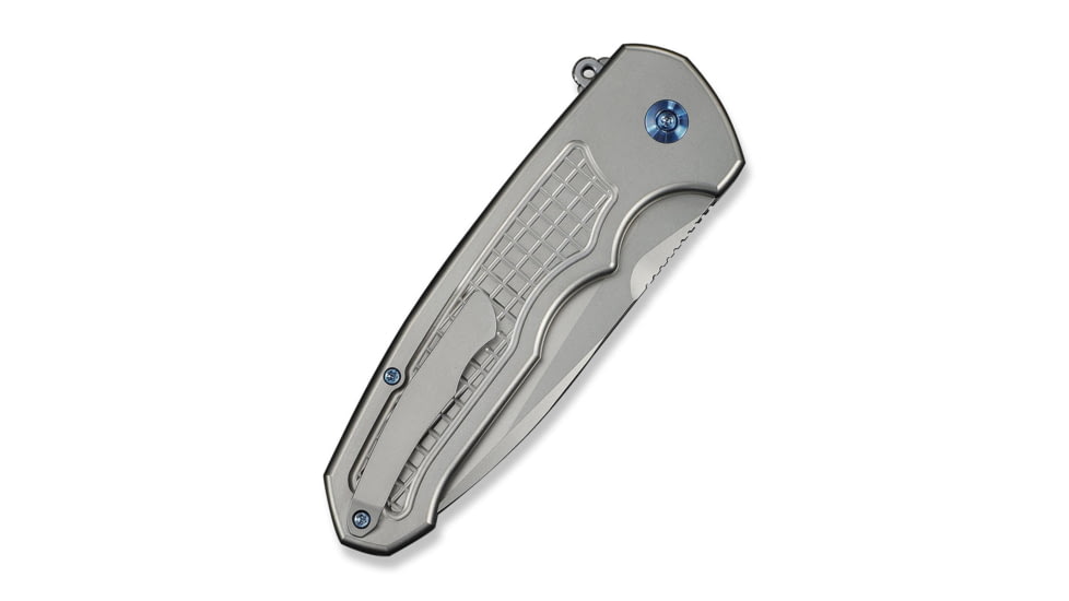 We Knife Co Ltd Starlash Flipper Knife Gray Titanium Handle 3.97inch Stonewashed Bohler M390 Blade