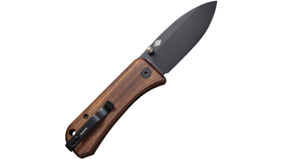 We Knife Co Ltd Banter Folding Knife, 2.9in, Carbon Steel, Cuibourtia Wood Handle, 2004K