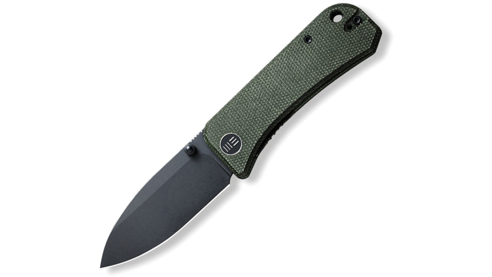 We Knife Co Ltd Banter Folding Knife, 2.9in, Carbon Steel, Green Micarta Handle, 2004J