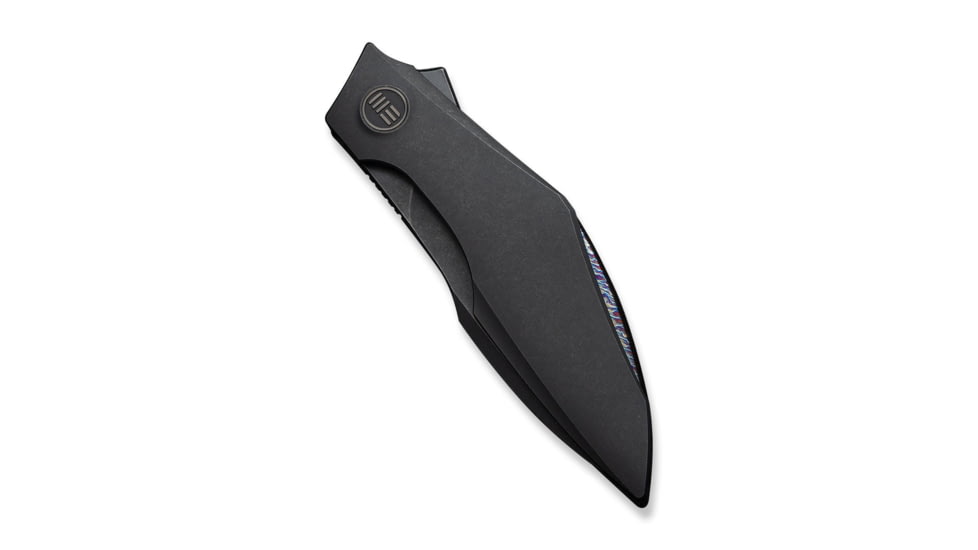 We Knife Co Ltd Weknife Krait Snake Flipper Knife Black Titanium Handle