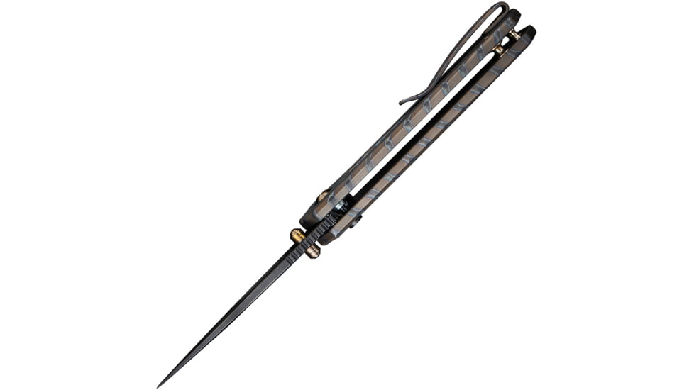 We Knife Co Ltd We Knife Culex 2.9'' Tiger Strp Flamed Titanium/blk Stnwash