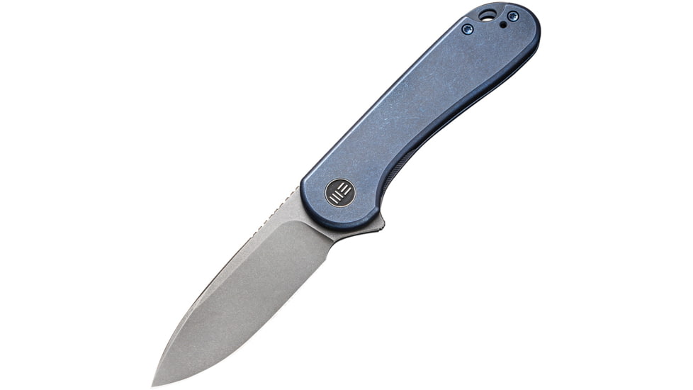 We Knife Co Ltd We Knife Elementum 2.96'' Blue Titanium/stnwsh 20cv Frm Lock