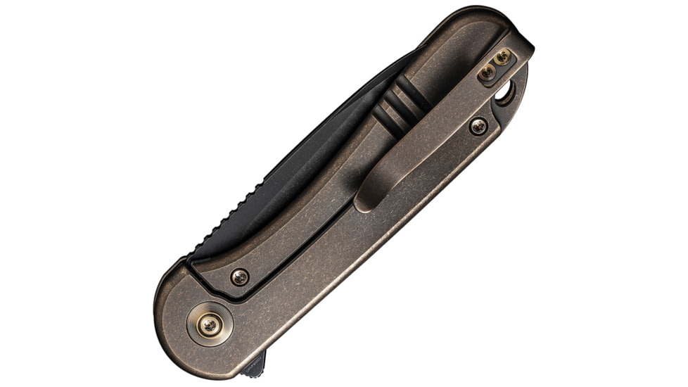 We Knife Co Ltd We Knife Elementum 2.96'' Bronz Titanium/stnwsh 20cv Frm Lock