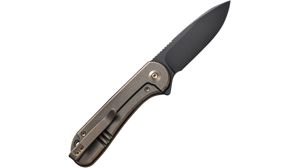 We Knife Co Ltd Elementum Folding Knife, 2.96in, Carbon Steel, Titanium Handle, Bronze, WE18062X4