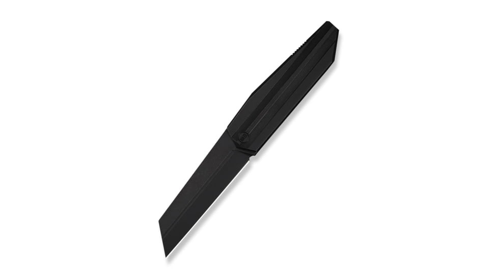 We Knife Co Ltd Collinear Flipper Knife Black Titanium Handle And Endcap 3.67inch Black Stonewashed Bohler M390 Blade