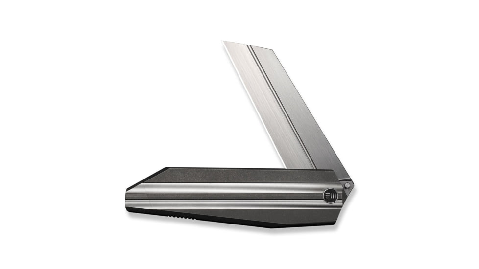 We Knife Co Ltd Collinear Flipper Knife Gray &amp; Satin Titanium Handle And Endcap 3.67inch Hand Rubbed Satin Bohler M390 Blade