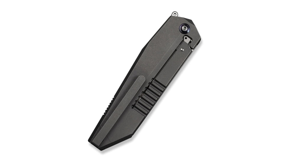 We Knife Co Ltd Collinear Flipper Knife Gray &amp; Satin Titanium Handle And Endcap 3.67inch Hand Rubbed Satin Bohler M390 Blade