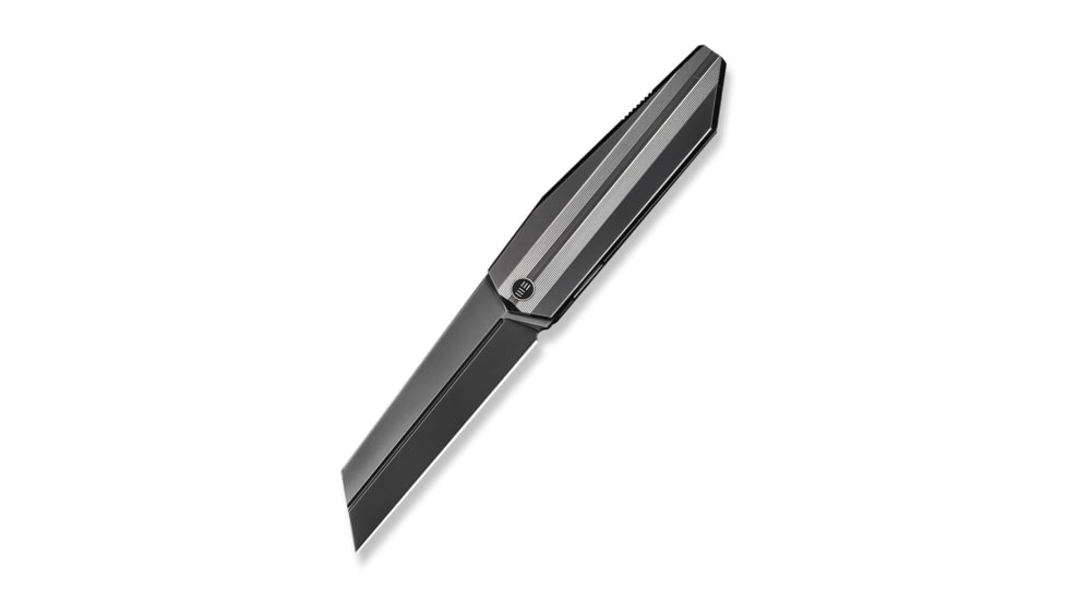 We Knife Co Ltd Collinear Flipper Knife Polished Gray &amp; Satin Titanium Handle And Endcap 3.67inch Polished Gray Bohler M390 Blade