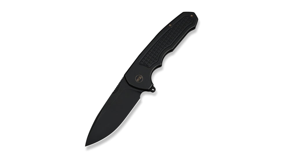 We Knife Co Ltd Starlash Flipper Knife Black Titanium Handle 3.97inch Black Stonewashed Bohler M390 Blade