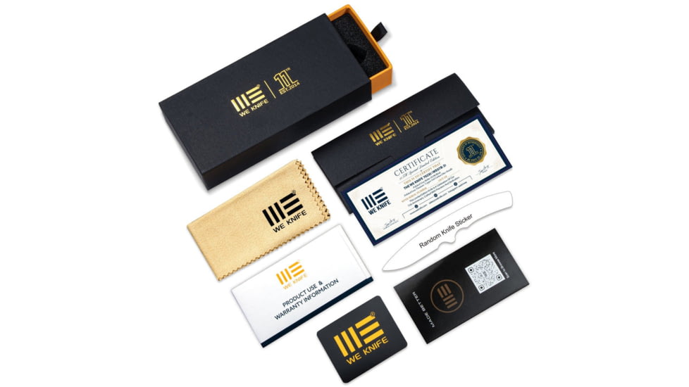 We Knife Co Ltd Weknife 702xi Flipper &amp; Button Lock Knife Black Titanium Integral Handle With Aluminum Foil Carbon Fiber Inlay - WE07B-2