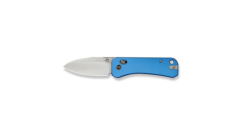 We Knife Co Ltd Banter 2 Folding Knife 2.87 in, CPM S35VN Steel, Satin Drop Point Blade, Aluminum Blue Handle, WE23075-1