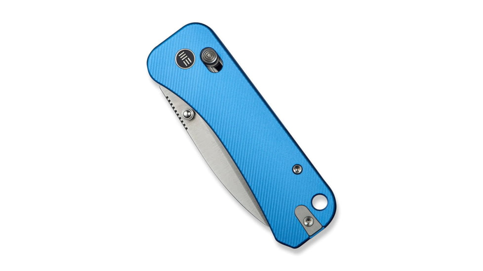 We Knife Co Ltd Banter 2 Folding Knife 2.87 in, CPM S35VN Steel, Satin Drop Point Blade, Aluminum Blue Handle, WE23075-1