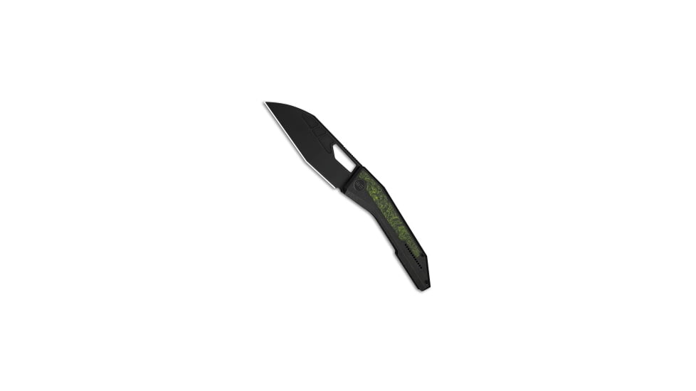 We Knife Co. WE Knife Co. Inceptus Frame Lock Knife Black Ti + Green/Black CF 3.6" Black SW, Black, Bohler M390, adult, BHQ-230711