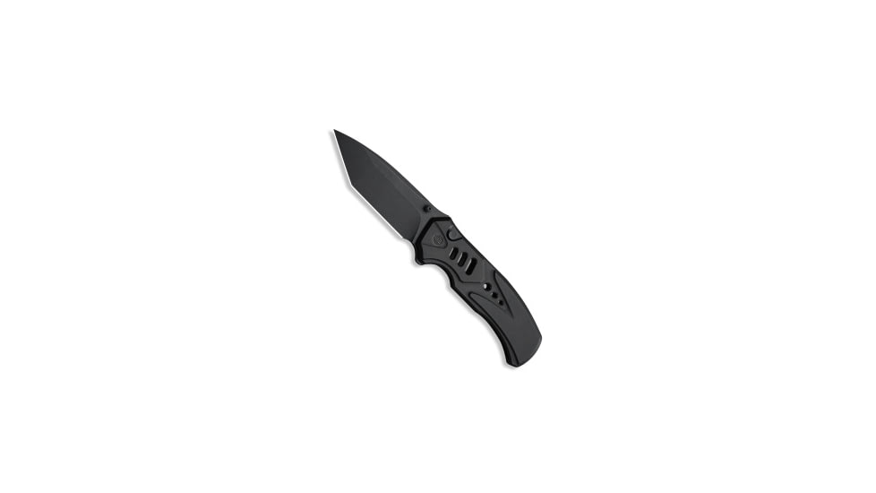 We Knife Co. WE Knife Co. Zentron Button Lock Knife Black Titanium 3.5" Black SW M390, Black, Bohler M390, adult, BHQ-220687