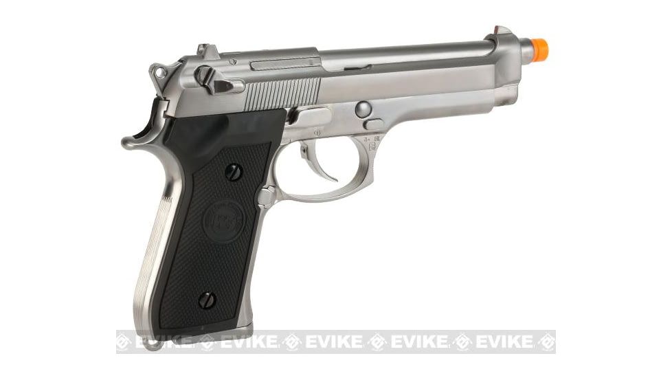 WE-Tech Full Metal M9 Heavy Weight Airsoft GBB Professional Training Pistol, Silver, WE-M002