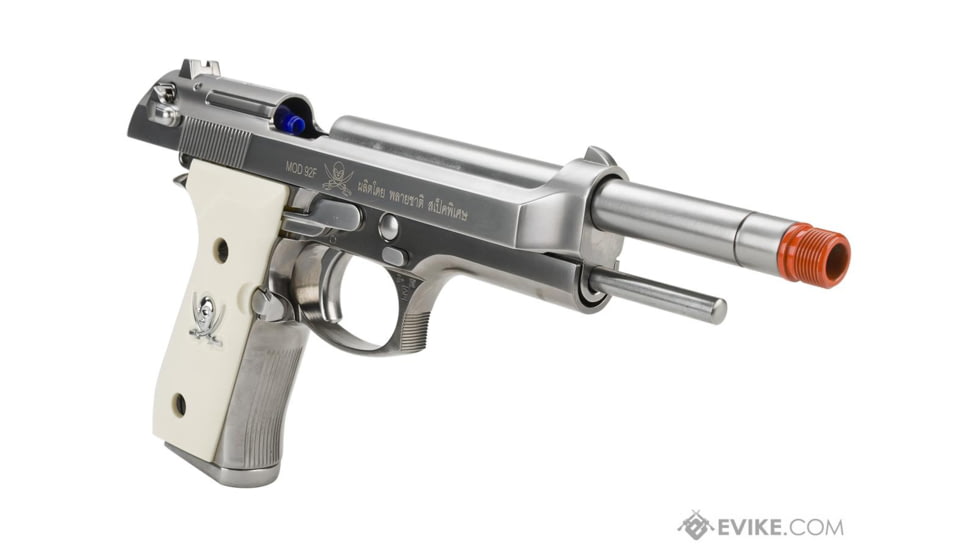 WE-Tech M9 Sword Cutlass Airsoft GBB Gas Blowback Pistol, Silver/Ivory, WE-M92L - Cutlass