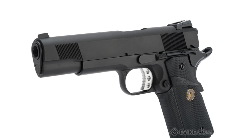 WE-Tech WE/CQB Master Metal 1911 MEU Gen 2 Heavy Weight Airsoft GBB Pistol, Black, WE-E008-MEU-BK