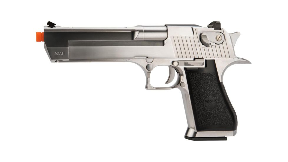 WE-Tech Desert Eagle .50 AE Full Metal Gas Blowback Airsoft Pistol by Cybergun, Chrome, Medium, 950507/CG-DE0102