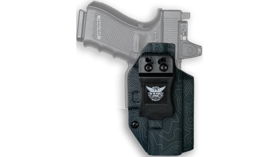 We the People Holsters Kydex IWB Holster, S&amp;W Shield X, Optic Cut, Right Hand, Topographic Gray, WTP-R279-1047-R