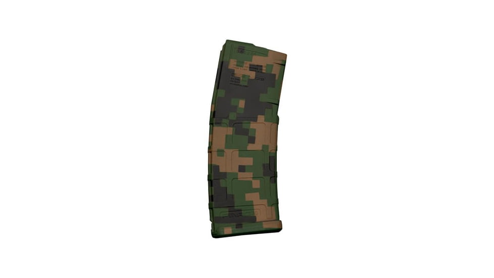 Weapon Works PMAG GEN M2 MOE 30 Round AR/ M4 Marpat Woodland Rifle Magazine, 1 Pack, Polymer, 228047-30RD