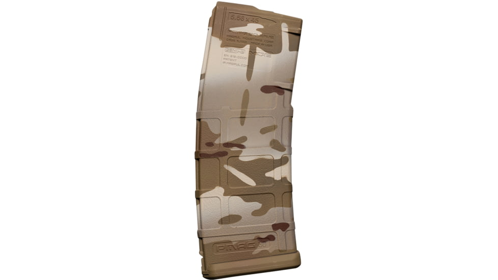 Weapon Works PMAG GEN M2 MOE 30 Round AR15 5.56x45mm NATO MultiCam Arid Rifle Magazine, 1 Pack, Polymer, 228054-30RD