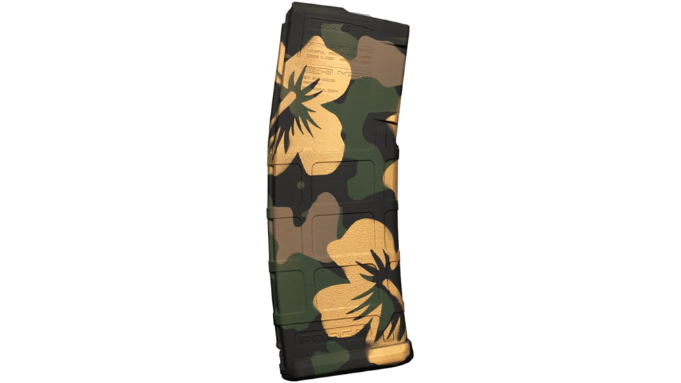 Weapon Works PMAG GEN M2 MOE 30 Round AR/ M4 Aloha Woodland Rifle Magazine, 1 Pack, Polymer, 228056-30RD