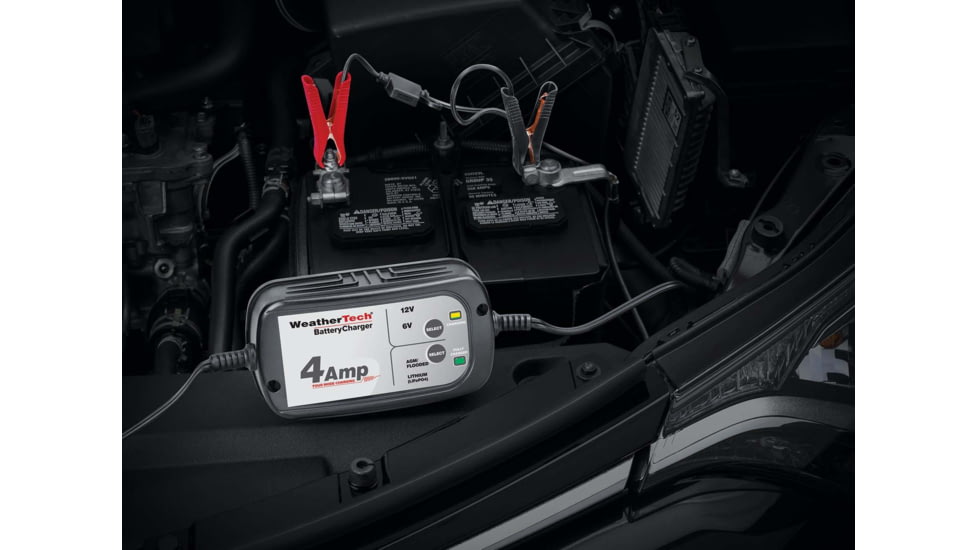 WeatherTech Battery Charger, Black, 8BCHR4