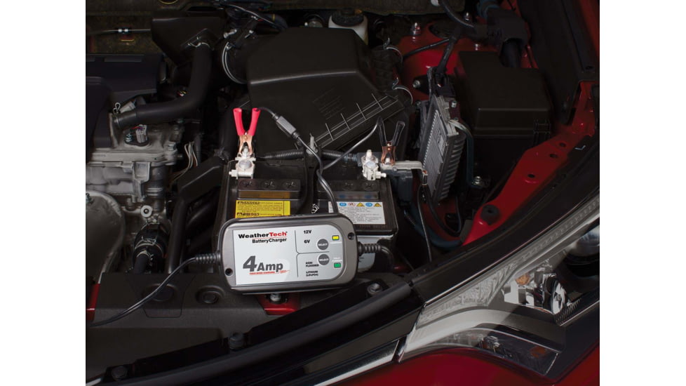 WeatherTech Battery Charger, Black, 8BCHR4