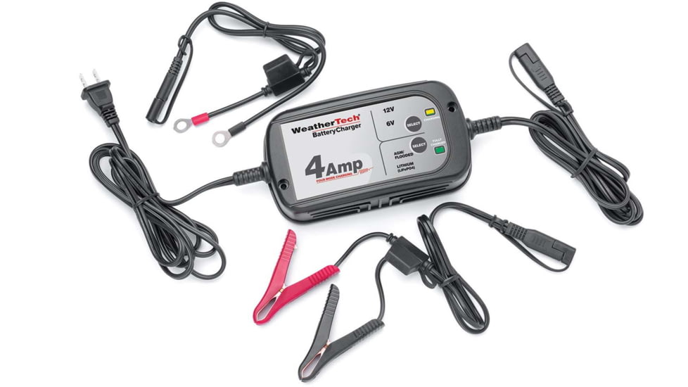WeatherTech Battery Charger, Black, 8BCHR4