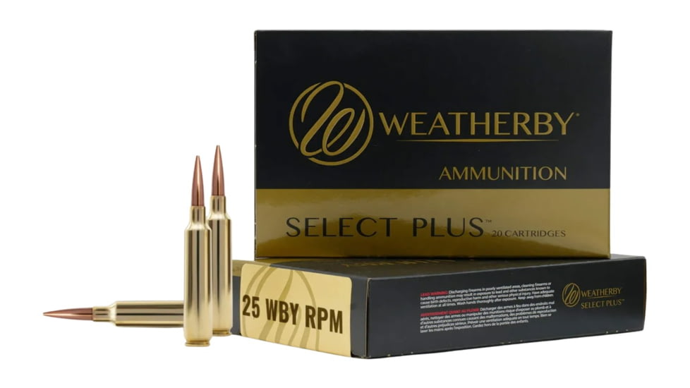 Weatherby .25 Weatherby Rebated Precision Magnum 117 Grain Barnes LRX Brass Cased Rifle Ammo, 20 Rounds, B25RPM117LRX