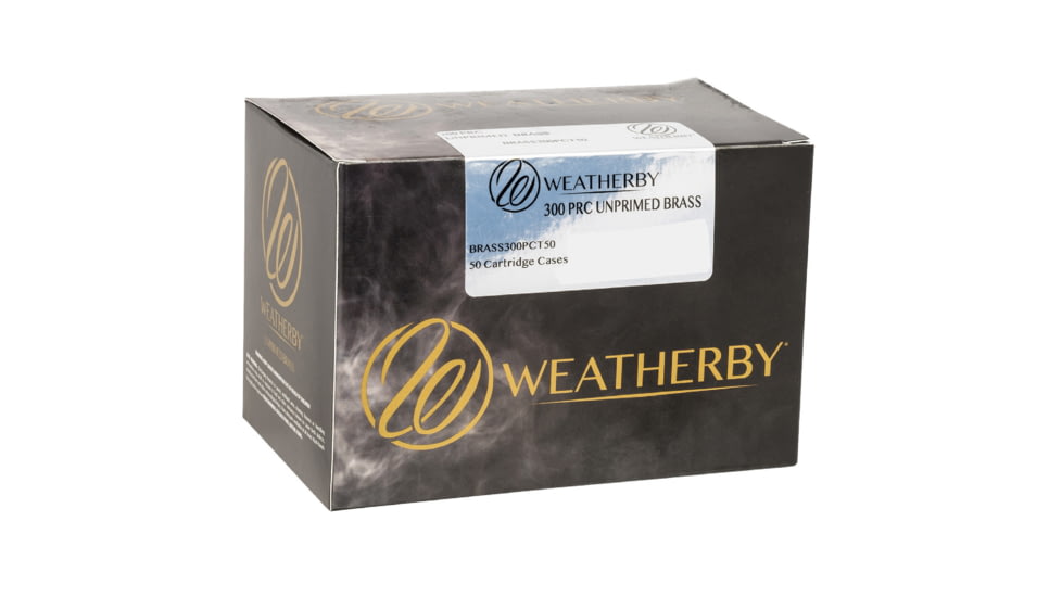 Weatherby BRASS300PCT50 Unprimed Cases 300 PRC Rifle Brass 50 Per Box