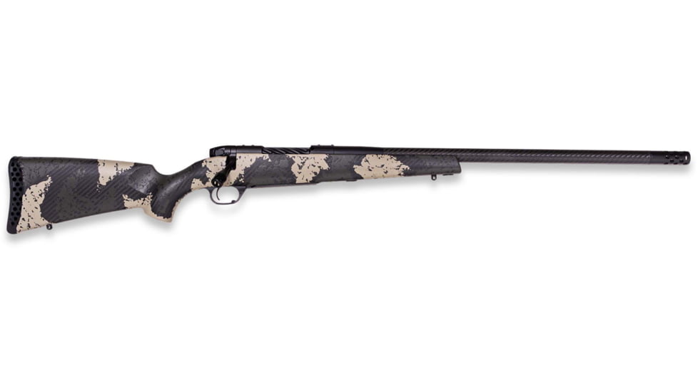 Weatherby Mark V Backcountry Guide Rifle, .308 Winchester, 22 inch Barrel, 3 Round Magazine, Digital Camouflage, MGS01N300NR4B-FRRMPG